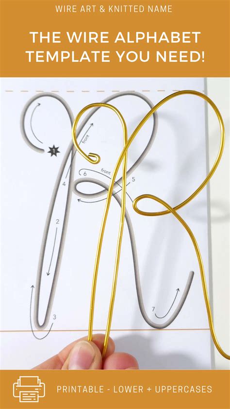 Wire Lettering Template