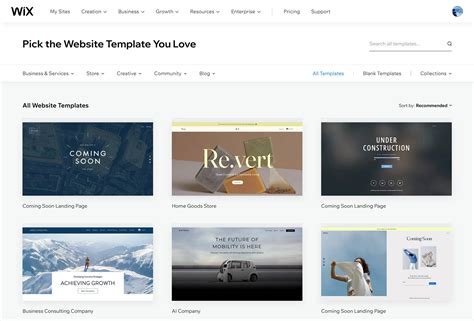 Wix Paid Templates