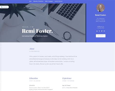 Wix Portfolio Templates