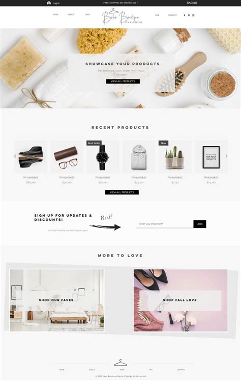Wix Shop Templates