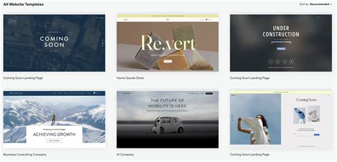 Wix Site Templates