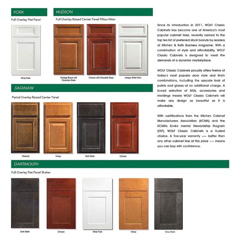 Wolf Cabinets Catalog