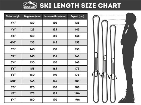 Womens Ski Size Chart