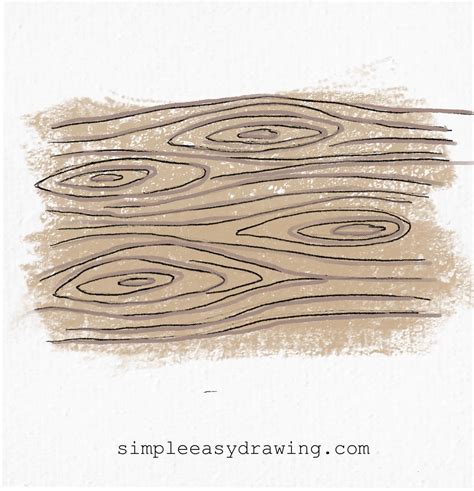 Wood Texture Drawing