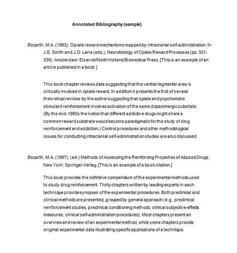 Word Bibliography Template