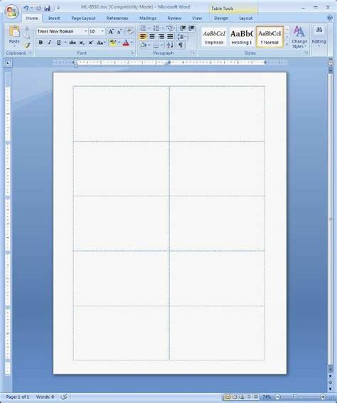 Word Business Card Templates