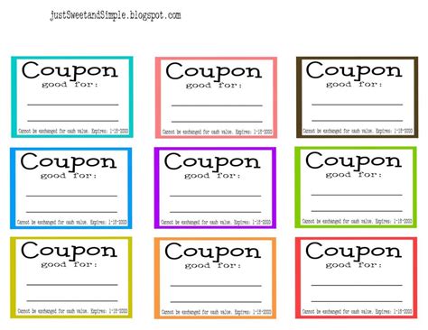 Word Coupon Template