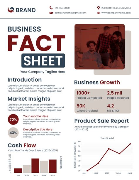 Word Fact Sheet Template