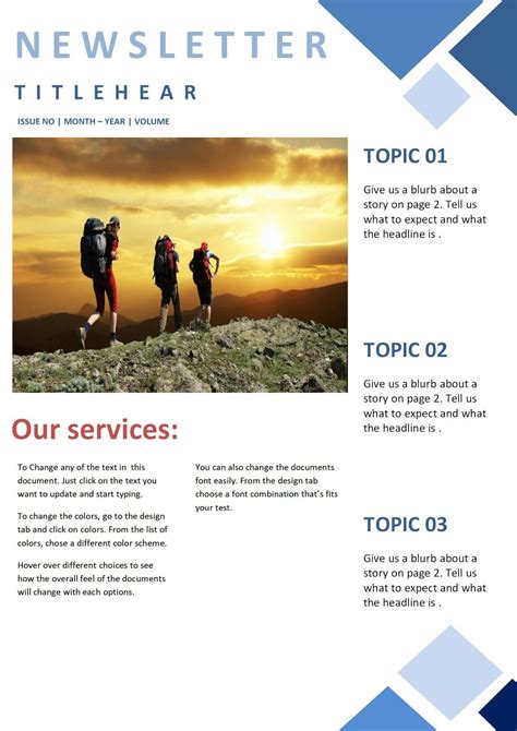 Word Newsletter Templates Free