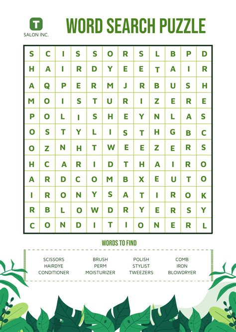 Word Search Free Online Printable