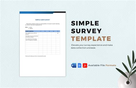 Word Survey Template