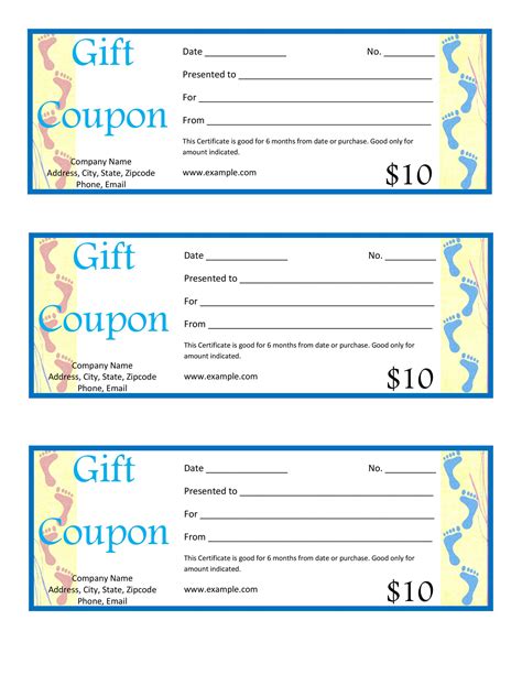 Word Template For Coupons