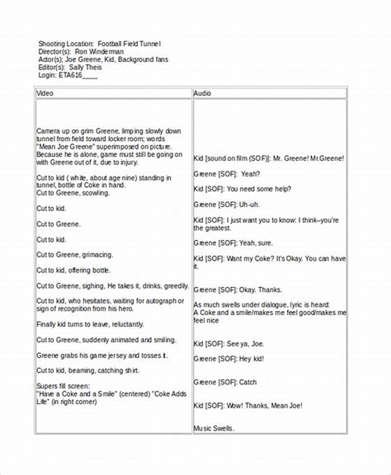 Word Template Script