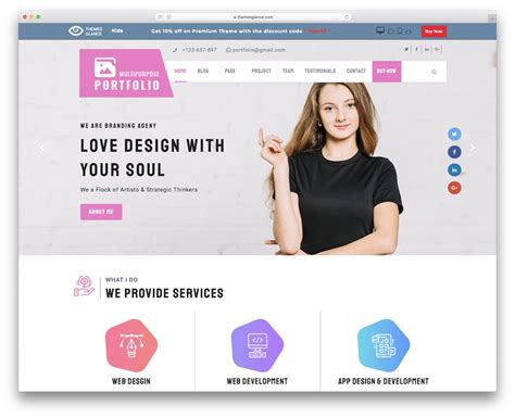 Wordpress Portfolio Templates Free