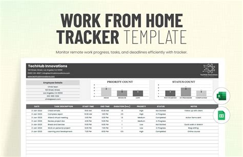 Work Tracker Template