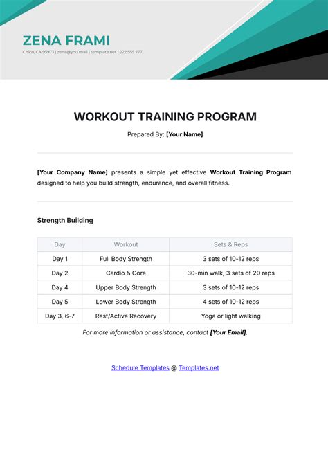 Workout Program Templates