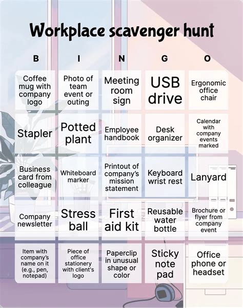 Workplace Bingo Template