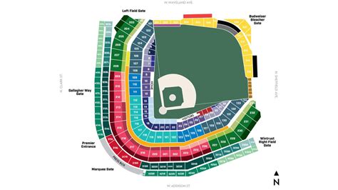 Wrigley Field Seat Number Chart