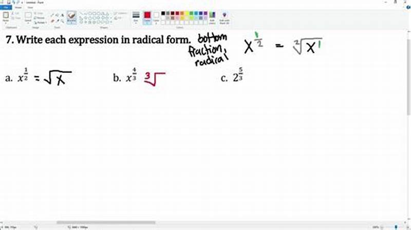 Write Each Expression In Radical Form