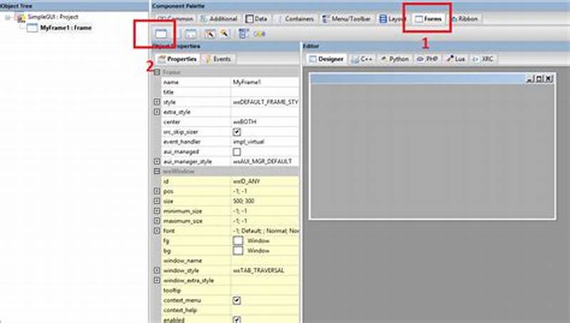 Wxpython Form Builder