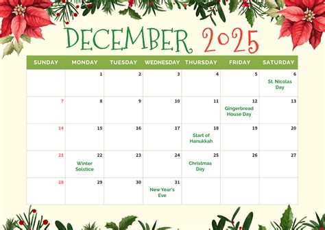 Xmas Calendar Template