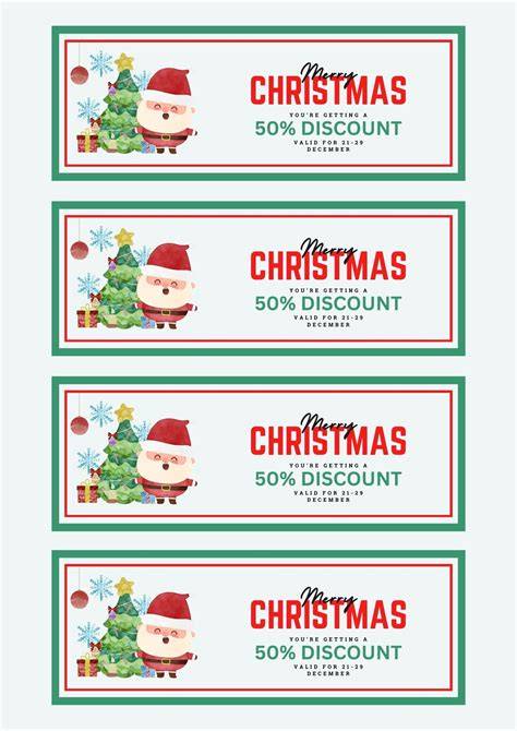 Xmas Coupon Template