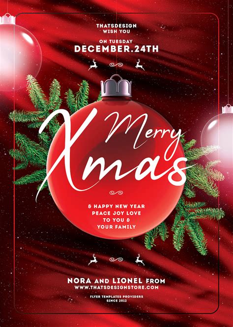 Xmas Flyer Template Free