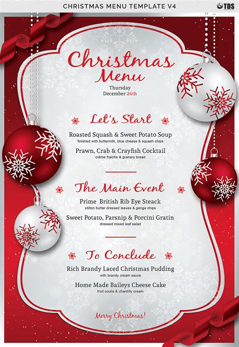 Xmas Menu Template