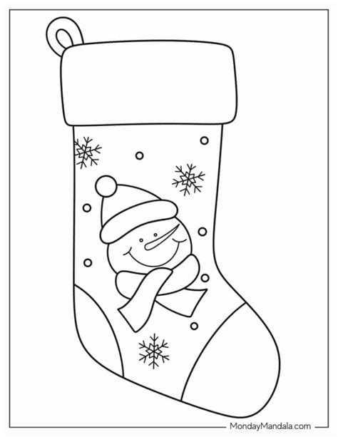 Xmas Stocking Template Print
