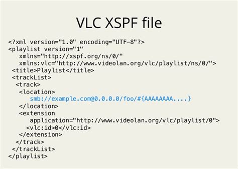 XML Shareable Playlist Format