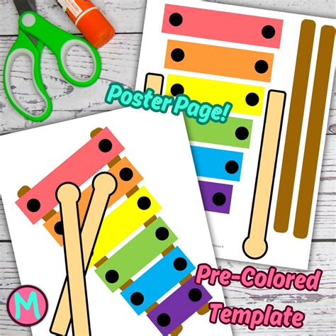 Xylophone Craft Template
