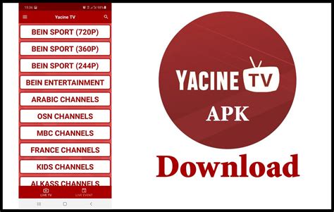 Which channels can I watch on Yacine TV App?