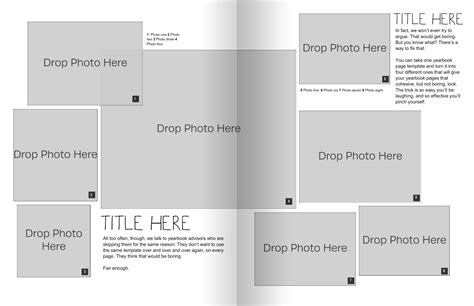 Yearbook Page Template