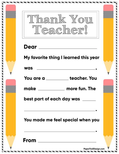 You Are The Write Teacher For Me Printable
