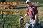 YouTube Electric Fence Installation