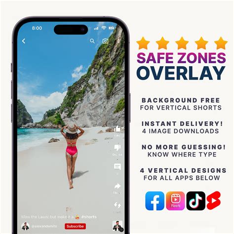Youtube Shorts Safe Zone Template