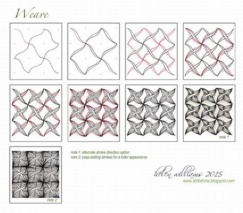 Zentangle Pattern Step By Step