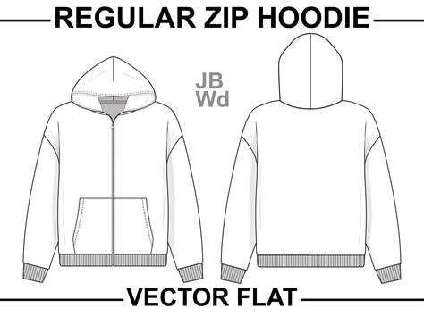 Zip Hoodie Template