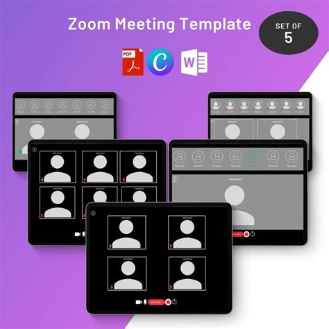 Zoom Meeting Templates