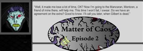 A Matter Of Caos 2 Walkthrough