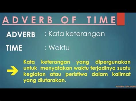 adverbia waktu