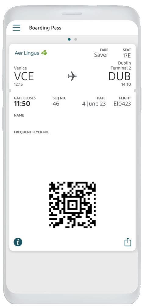 aer lingus app boarding pass
