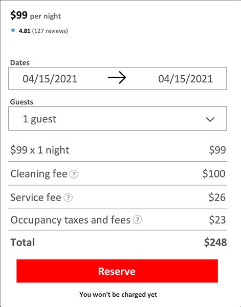 airbnb extra fees