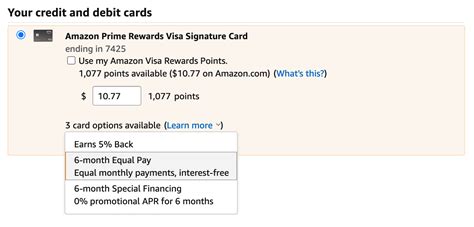 Amazon Equal Pay Financing Walkthrough