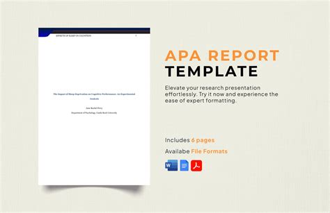 Apa Report Template Word