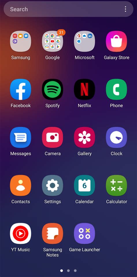 app drawer