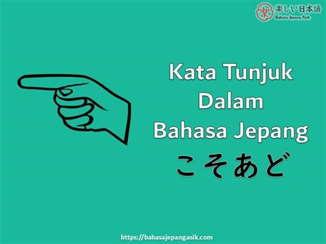 are kata tunjuk jepang