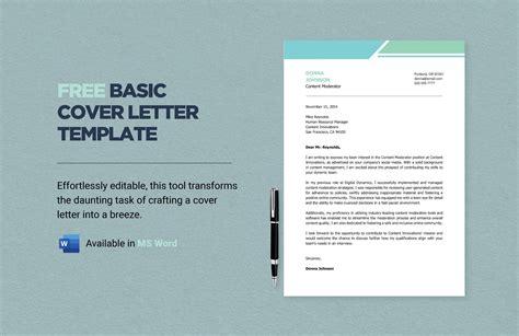Basic Cover Letter Template