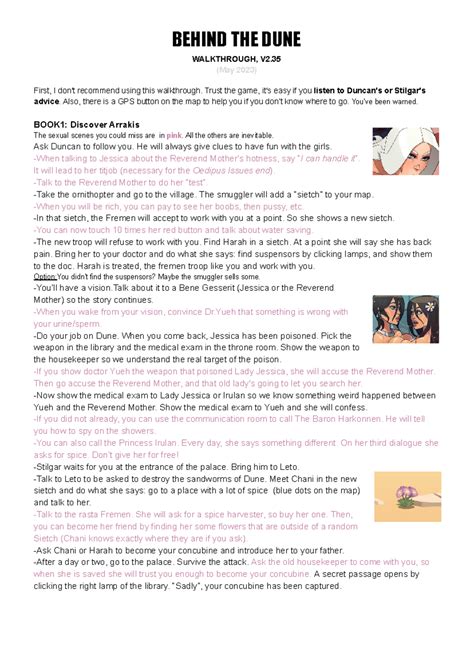 Behind The Dune Walkthrough