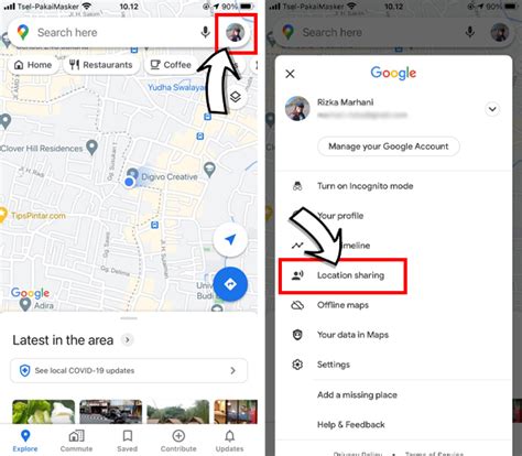 berbagi lokasi